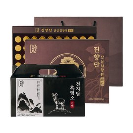 [1+1 천지담 선물세트] 진향단 침향산삼환 60환+천지담 흑염소 진액 30포 [1+1 Cheonjidam Gift Set] Jinhyangdan Agarwood Ginseng Pill 60 Pills + Cheonjidam Black Goat Extract 30 Packs