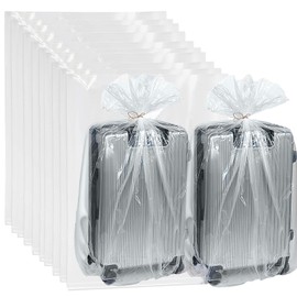 Accmuzzy Pack of 10 Extra Large Storage Bags, 90 x 126 cm, Large Storage Bag for Suitcases, Furniture, Comforter, Dust Protection and Storage, Large Plastic Bags for Moving and Storage