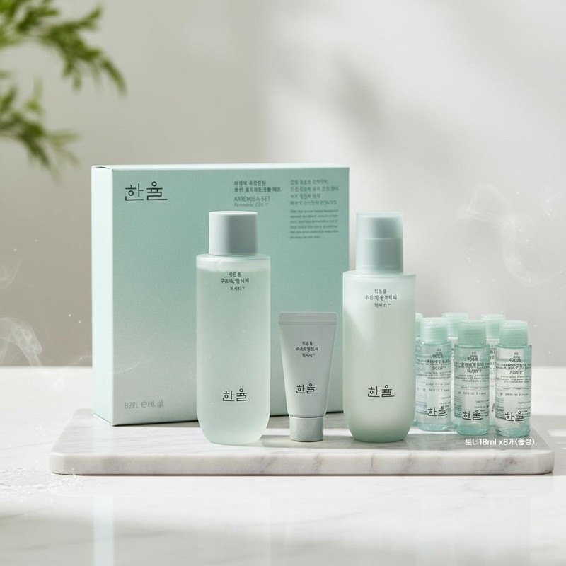 Hanyul Artemisia Moisture Soothing 2-Piece Set + Toner Lotion Cream
