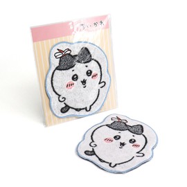 Chiikawa 41-1200120 Die-Cut Towel Handkerchief, Blue, Cut, Packaged, Cute, Approx. 7.9 x 9.1 inches (20 x 23 cm)