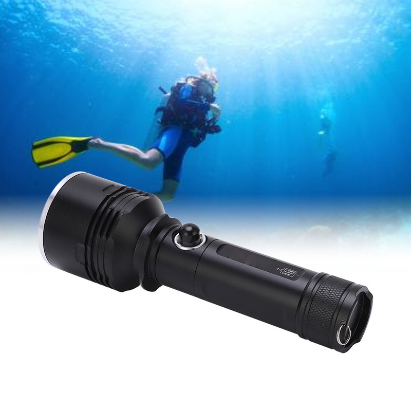 DV13 Diving Flashlight 1600LM High Bright Underwater Flashlight Torch IPX8