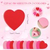Roowest 600 Sheets Valentine's Day Heart Shaped Sticky Notes Heart