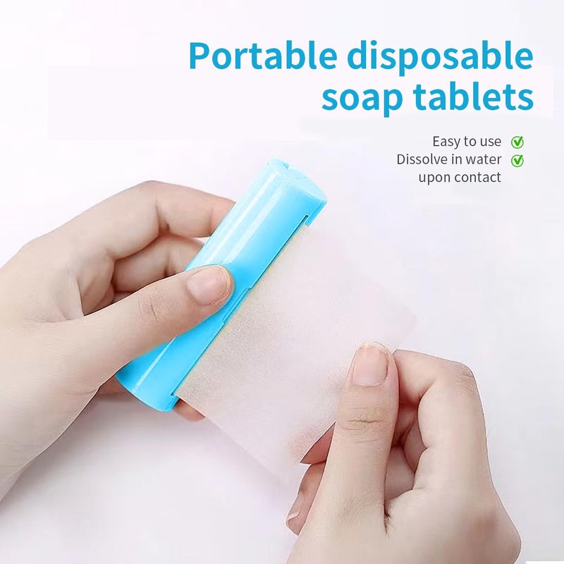 KEQAR Pack of 2 Disposable Paper Soap in Lipstick Design