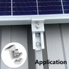 Solar Panel Mount End Clamp Kit, 4 Pieces Solar Panel