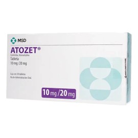 Atozet Tabletas 10 Mg/20 Mg, 30 Tabletas