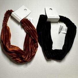 Forever 21 Womens HeadBand Twist Knot Headwrap Sport Yoga Running Hair - 2pcs