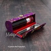Lipstick Case with Brocade Design (Violet)