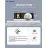 ELEGRP Smart in-Wall Outlet, 2.4GHz Wi-Fi Smart Receptacle Compatible with
