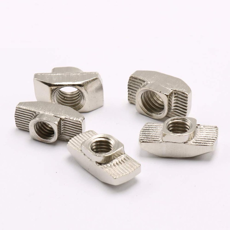 50Pcs 2020 Series T Nuts, M4 Hammer Head Fastener Drop