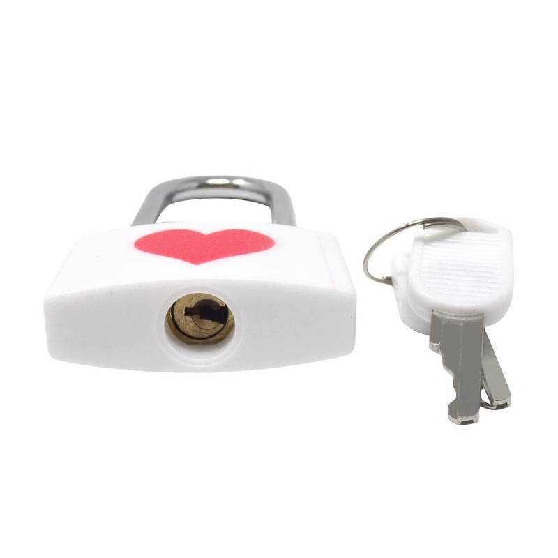Honbay Red Love Lock Padlock with Keys