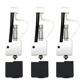 HzdaDeve 3 Pack Hardened Hotend for Kobra S1 Combo 0.2MM 0.4MM 0.6MM Stainless Steel Print Head Extruder Kit Hot End Heater Block Heating Rod 200K Thermistor Nozzle for Anycubic Kobra S1/ACE Pro