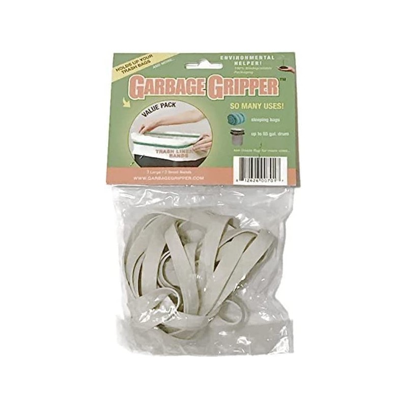Garbage Gripper Bands (1 Pack of 6 Bands)