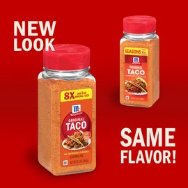 McCormick Taco Seasoning Mix, Original, No MSG Added, No Dairy Ingredients, No Artificial Flavors, For Tacos, Nachos, Fajitas and More, 8.5 oz