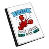 Beware Crazy Lobster Man Passport Holder Cover