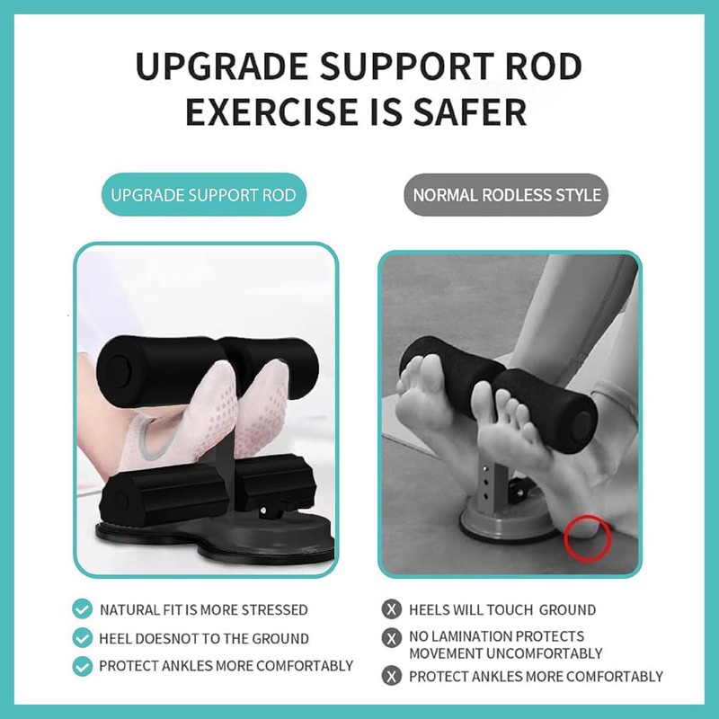 AIMALL Sit-Up Assistant with Double Suction Cups 10.5in Ab Trainer