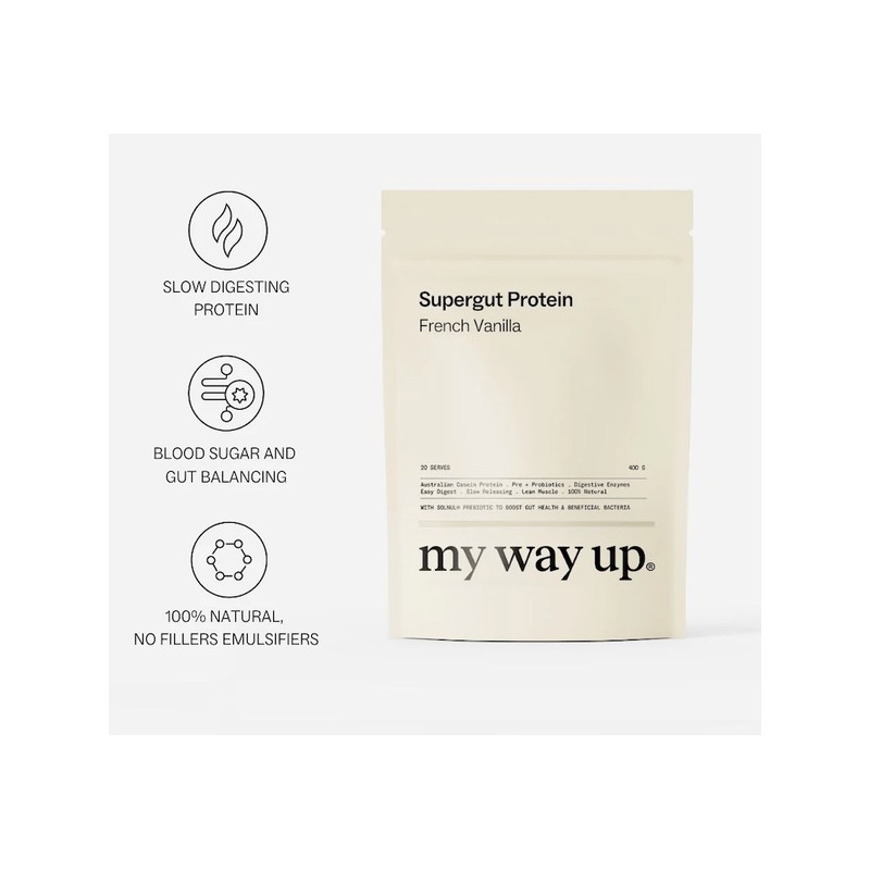 My Way Up Supergut Protein - French Vanilla 400g