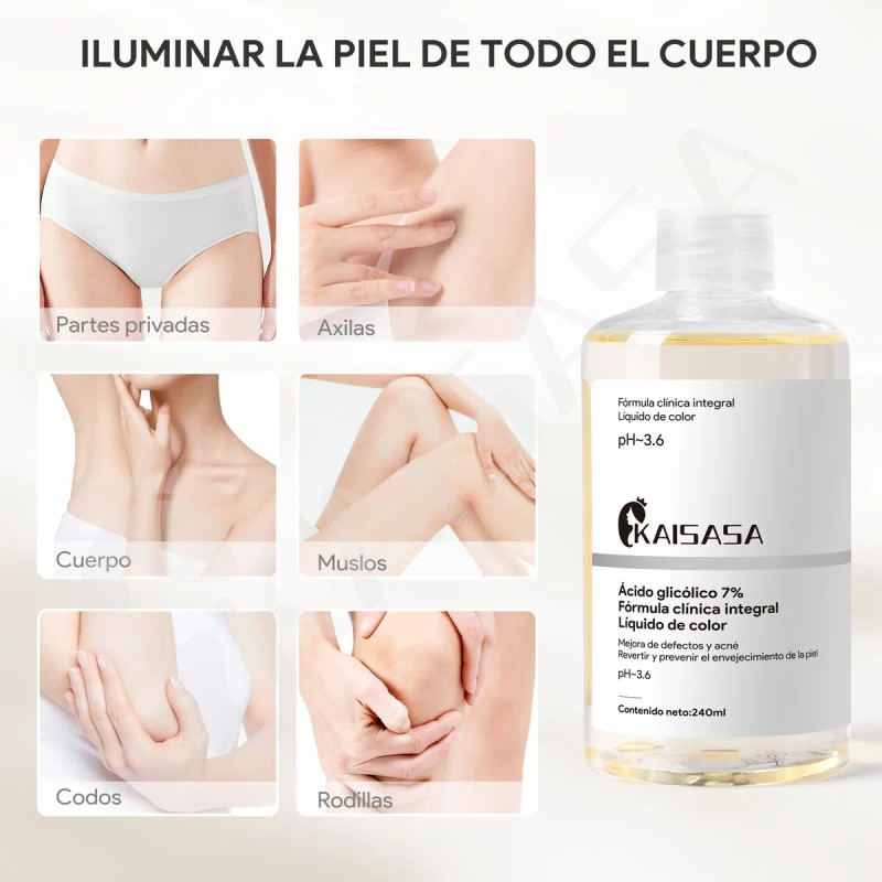 Kaisasa Solución Tónico Reparador Anti Acné Ácido Glicólico