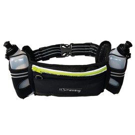 It's Running Unisex - Adult Hydra Running Belt, Black, One Size