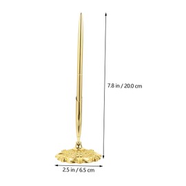 Gadpiparty 2Pcs Professional Desktop Business Sign Pens Metal Ballpoint Writing Pens for Office Bank Hotel Smooth Ink for Effortless Signature and Daily Use