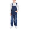 Haloumoning Boys Denim Bib Overalls with Adjustable Straps and Convenient