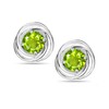 LeCalla 925 Sterling Silver Jewelry Love-Knot Stud Earring for Teens