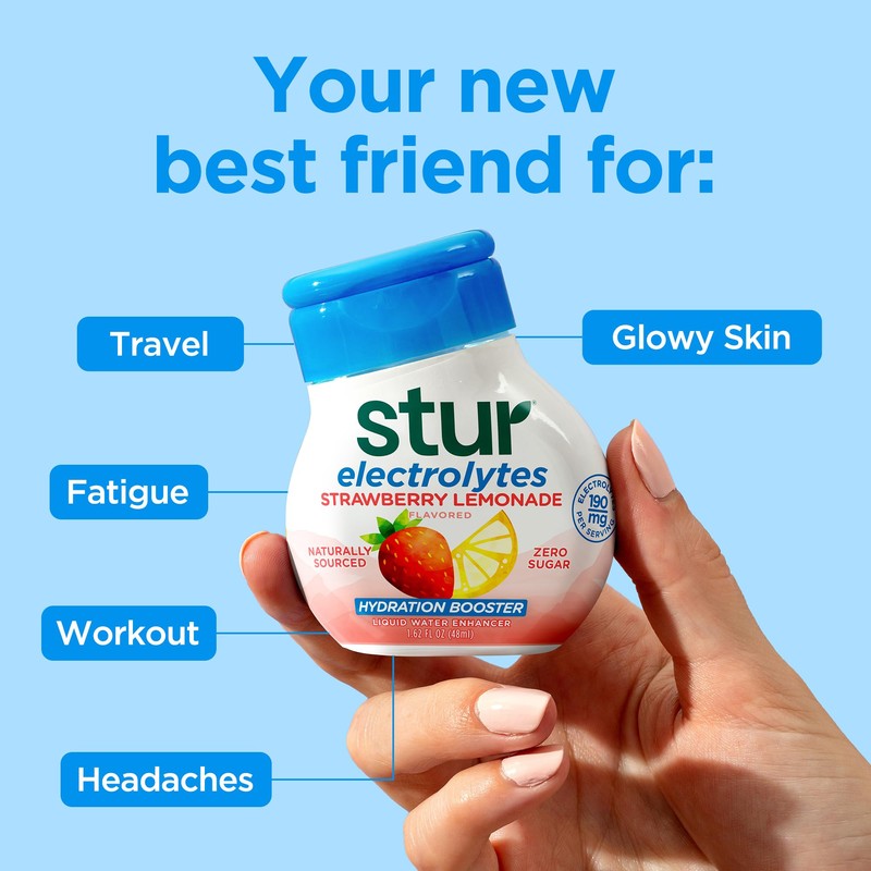 Stur Liquid Water Enhancer | Electrolyte Variety Pack | Naturally