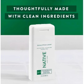 Native Champú Y Acondicionador 2 En 1 De Eucalipto Y Menta