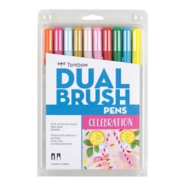 Tombow Rotuladores Lettering Tombow Doble Punta Edición Celebration