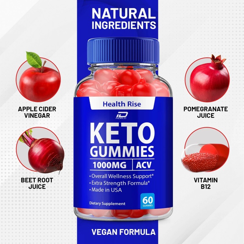 Health Rise (1 Pack) Health Rise ACV Gummies Supplement –