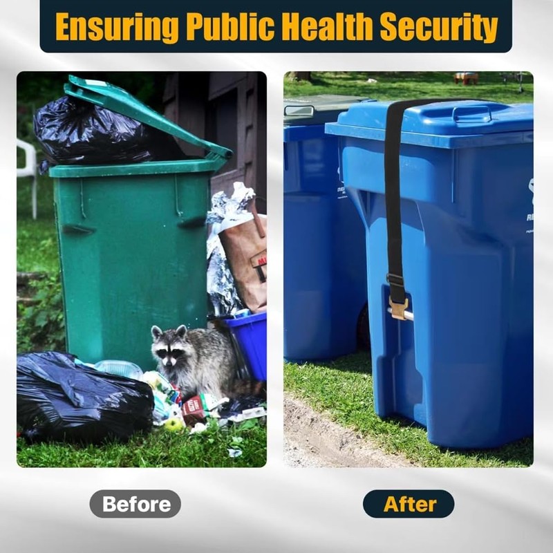 Trash Can Lock,Garbage Can Lock for Animal Fits 30-50 Gallon