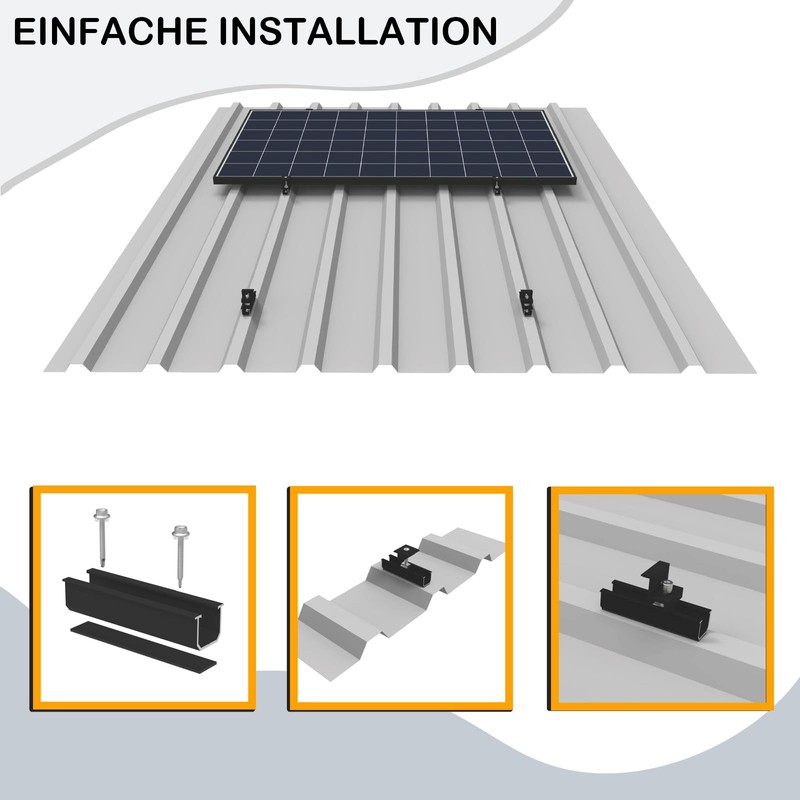 Sorlpv Solar Panel Mount for 2 x Modules, PV Mount