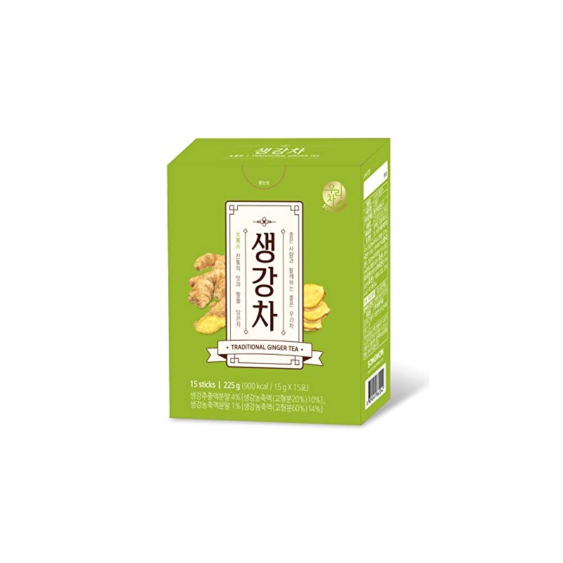 Songwon Traditional Ginger Tea, 15g x 15 Tea Sticks (1