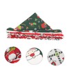 COHEALI 24pcs Christmas Fabric Sheets Bundle Cotton Quilting Supplies for