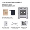 Boundless Voyage Ultralight Titanium Wood Stove Outdoor Camping Backpacking Stove