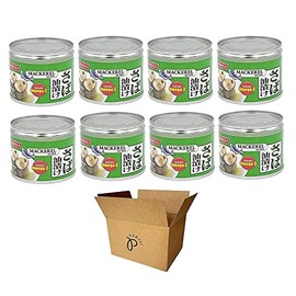 Nissui Canned Mackerel 4 Flavor Variety Pack - Soy Sauce, Soybean Paste, Brine, Oil - 6.52 Oz (185g) Each (8-Pack (Oil))