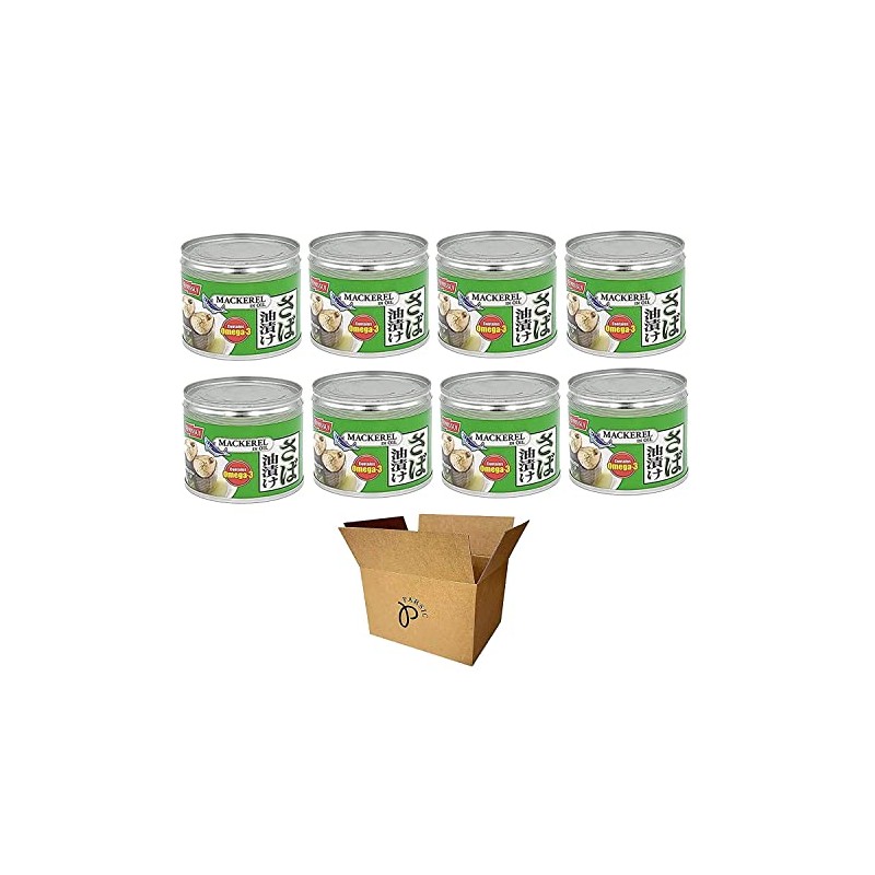 Nissui Canned Mackerel 4 Flavor Variety Pack - Soy Sauce,