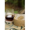L.Bo Ethnic Handwoven Rattan Coasters Set, 6 Pieces with Holder,