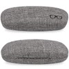Tkocisa 3 Pieces Hard Shell Eyeglasses Case Glasses Case, Retro
