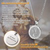 Stainless Steel Saint Christopher Shield Necklace Patron Round Medal Pendant