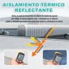 Cinta Adhesiva Aluminio Butilo Impermeable Con Cuchillo 10m