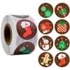 500 Pieces Merry Christmas Stickers, Christmas Round Label Stickers Envelope