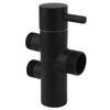Shower Head Diverter Black Rustproof Leakproof Wall Mounted Shower Arm
