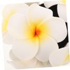 Minkissy Plumeria Garland Hair Tie Hawaiian Flower Hair Band Ponytail