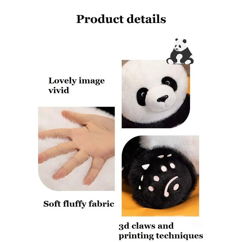 DHXSTSM Panda Stuffed Animal - Panda Plush Toy 15.7 Inches