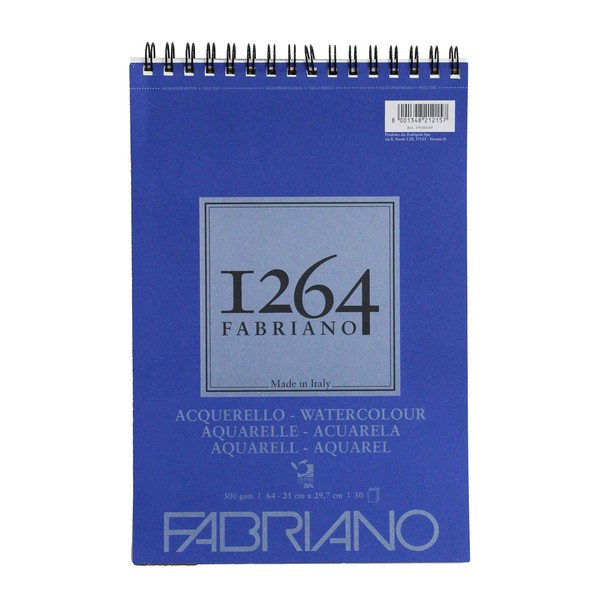 KUSAKABE Fabriano Sketchbook, F-1264, Water Color, A4, Top Bound, 30-Sheet
