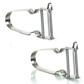 2X MIDHILL Prima Stainless Steel Peeler French Potato Peeler Vegetable Peeler Fruit Peeler Easy Peeler