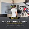 DLDIRECT Slatwall Panel Garage Wall Organizer: Heavy Duty Mounted PVC