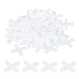 uxcell 300Pcs Tile Spacers 4mm 5/32" Wall Floor Tile Plastic Cross Spacer for Ceramic Tile Installation, White