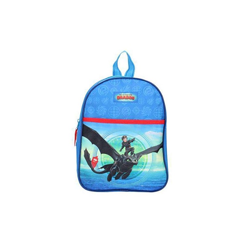 Dragons 3 Children's Rucksack Hiccup and Toothless Blue