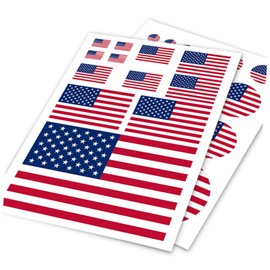 Kisangel USA Flag Stickers Round Vinyl Decal Easy to Apply Great for Decorations
